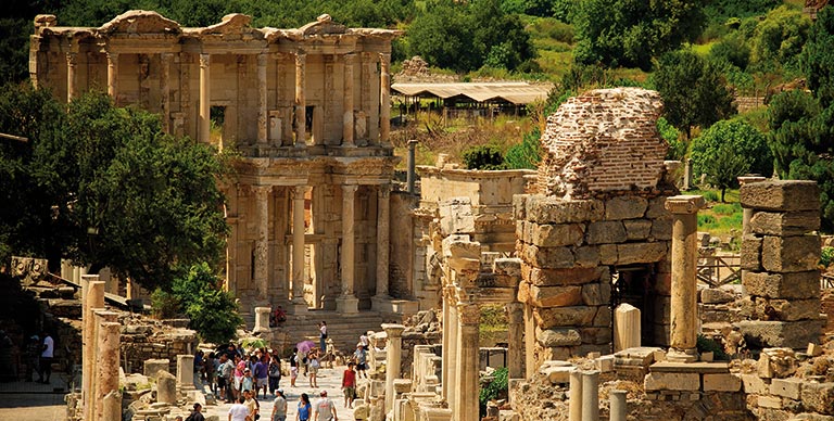 The ruins of ancient Ephesus